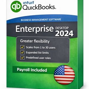 Intuit QuickBooks Enterprise Desktop 2024 - Payroll Included